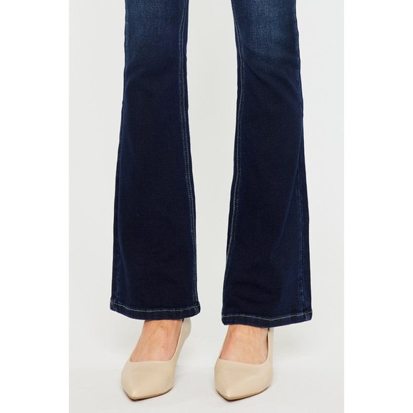 KANCAN High Rise Wide Waistband Skinny Bootcut Jeans - Picture 9 of 10